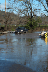 Wholer Rd bridge across the Mark West Creek, shown here on January 4, 2005.